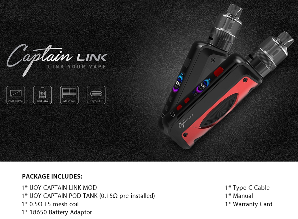 iJoy Captain Link 100W Vape Kit